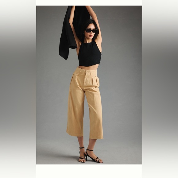 Anthropologie Pants - Maeve Remi wide leg crop chinos
